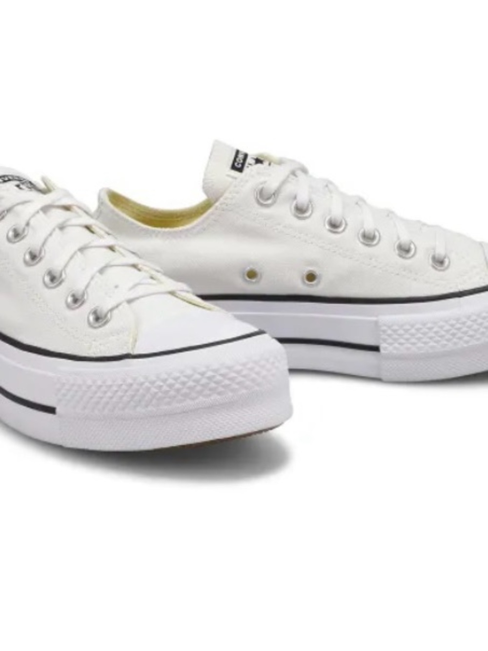 Converse Women's Size 7 White Platform Low Top Sneakers